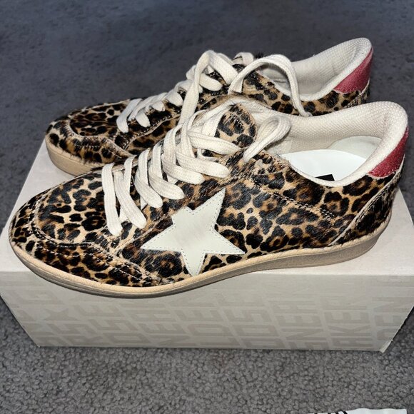 GOLDEN GOOSE LIMITED EDITION 486/600 LEOPARD PONY HAIR BALL STAR SNEAKERS NEW 37 - Picture 3 of 11